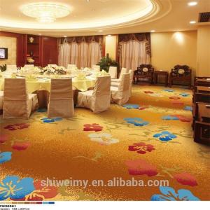 Quality Hot sales bright color flower printed luxury hotel carpet wholesale