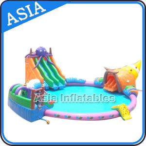Quality Big Inflatable Pool Water Park , Water Playground , New overground Inflatable Water Park wholesale