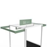 Retail Gondola Clothing Store Display Rack Wood Effect
