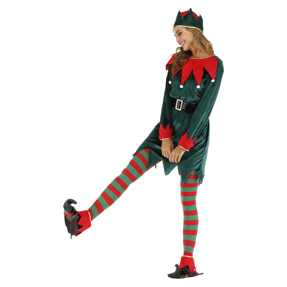Jackets Coats Add a Touch of Whimsy to Your Christmas Party Outfit with this Elf Suit