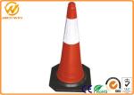 Construction Site Traffic Safety Cones , Road Safety Reflective Lightweight