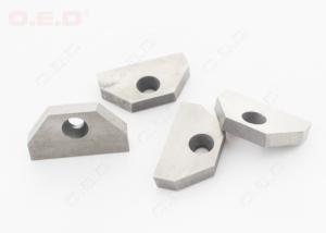 Quality Customized Tungsten Carbide Parts Wood Lathe Carbide Inserts With Mounting Hole wholesale