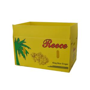 Quality 2mm 3mm Plastic Corrugated Foldable Boxes Coroplast Storage Boxes Yellow wholesale