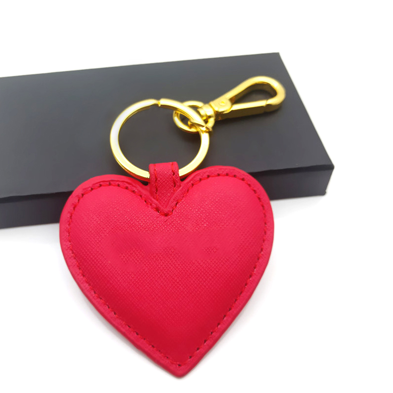 Innovative Personalized Keychain Gifts Leather Heart Shape Key Ring