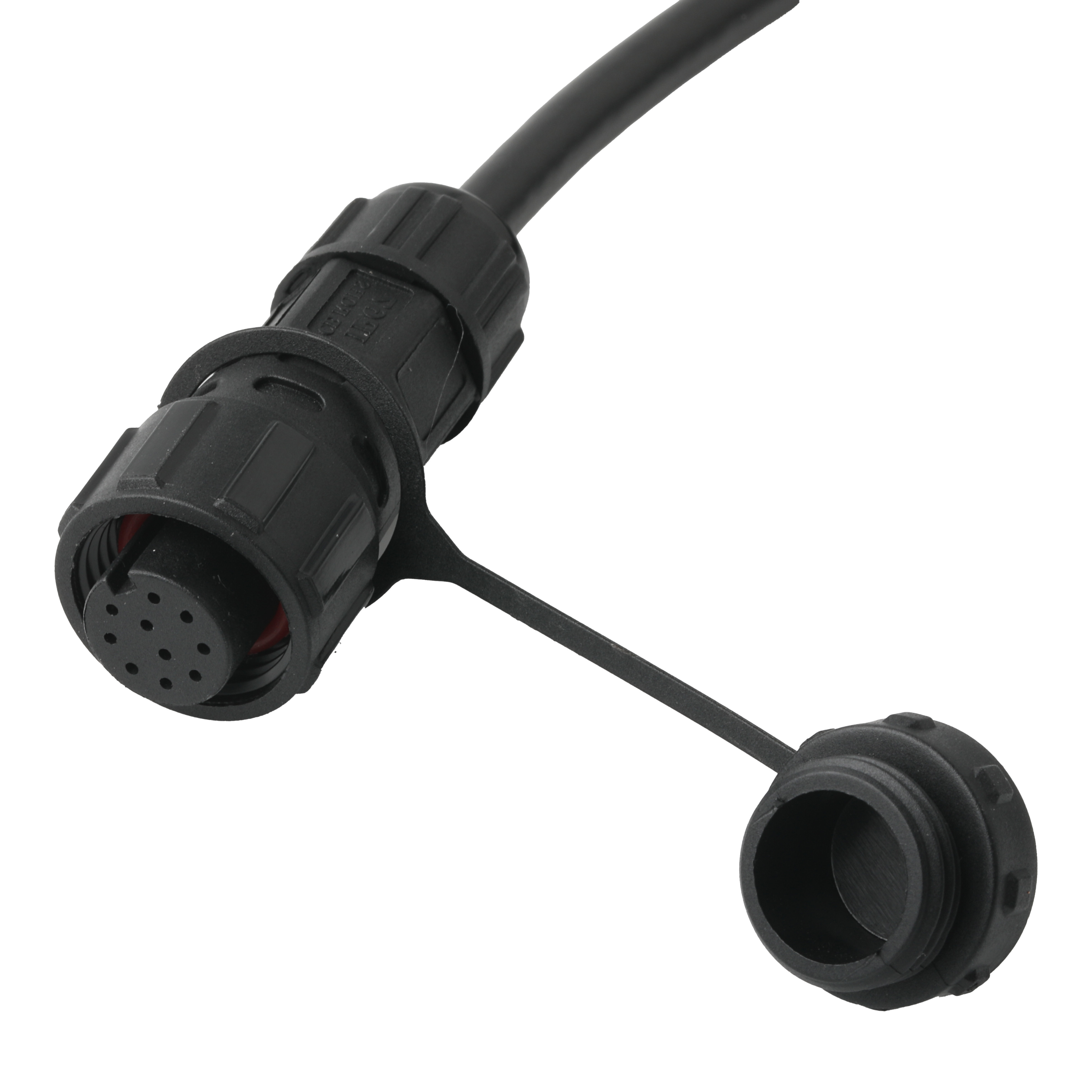 IP67 Waterproof Connector M16 Female To SH1.0 9P UL 2464 28AWG*4PR+AEB Cable ROHS