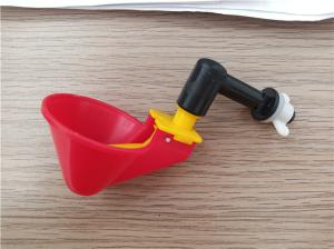 Quality Yellow Trigger Poultry Water Drinkers Chicken Waterer Cups wholesale
