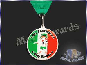 Quality 2D Or 3D Soft Kids Plastic Medals Bulk , Childrens Football Medals Snap Hook Attached wholesale