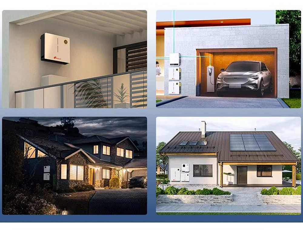 RS232 Communication Port 48V 100Ah 200Ah 3.2V Pack 16 String Power Wall Lifepo4 Battery Solar Energy System