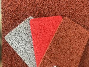 Quality Rice Shape Red Blue 2mm Anti Slip Coloured Rubber Crumb wholesale