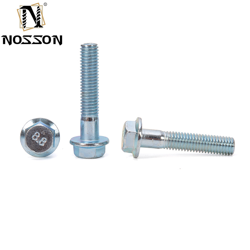High Grade A2-70 Carbon Steel 5/16 Flanged Hex Head Bolts Fully Threaded 5/16"-18 x 3/4" Grade 5 for Customer Requirements
