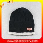 AK17018 Sun Accessory advertising winter knitted beanie hats for mens,Logo can