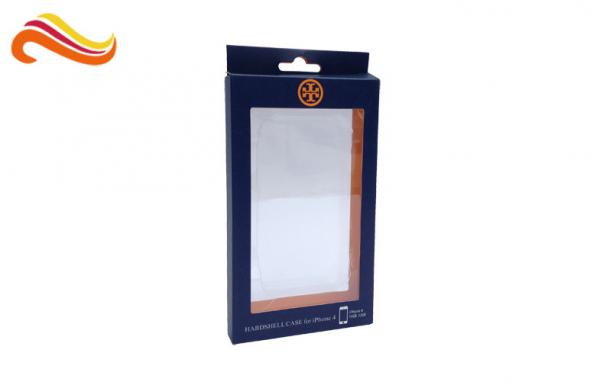 Cheap Coated Paper Card Board Packaging Boxes With Clear Window For Cellphone Case for sale