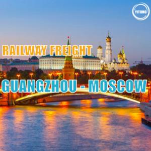 Quality NVOCC Train Freight Shipping Rail Transport Logistic From Guangzhou To Moscow Russia wholesale