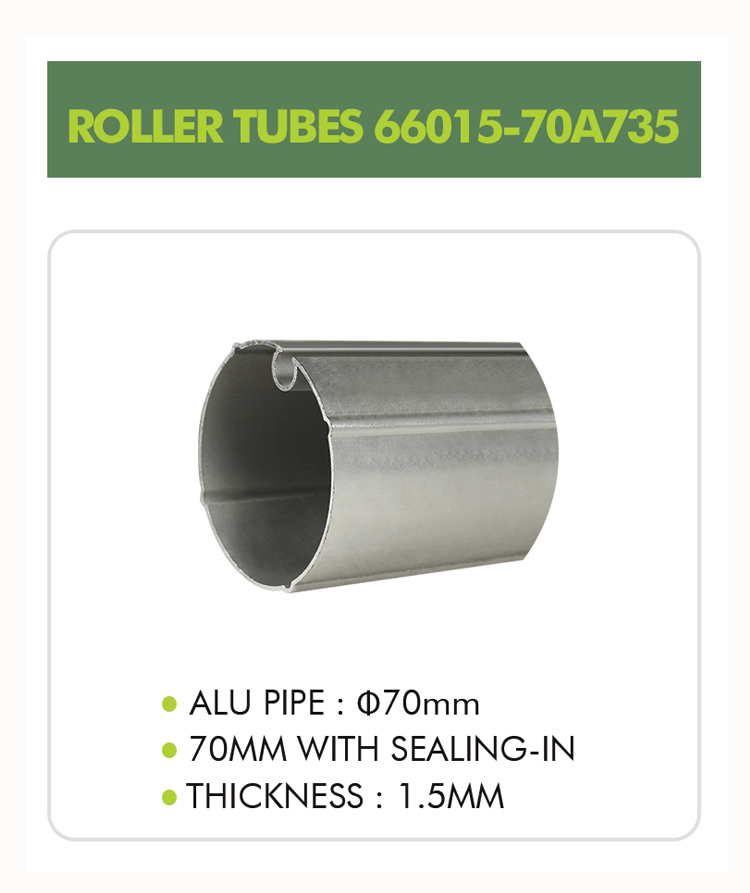 Aluminum Awning Roller Tube Retractable Awning Parts Coil Tube