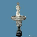Boy Peeping Marble Carved Water Fountain Outdoor Used