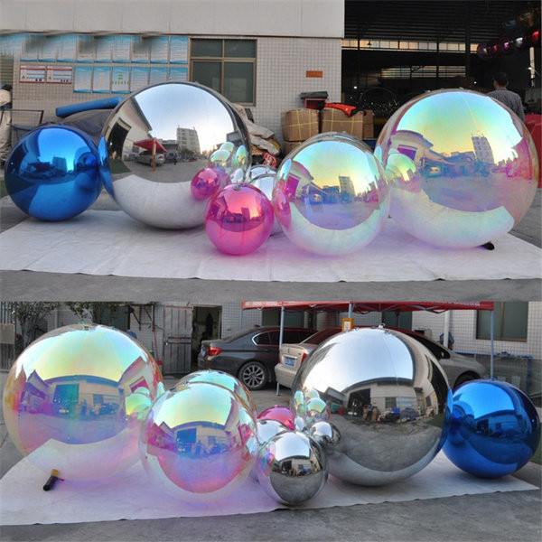 Events Party Stage Club Shop Decoration Advertising Inflatable Mirror Ball Inflatable Mirror Balloon PVC Mirror Sphere