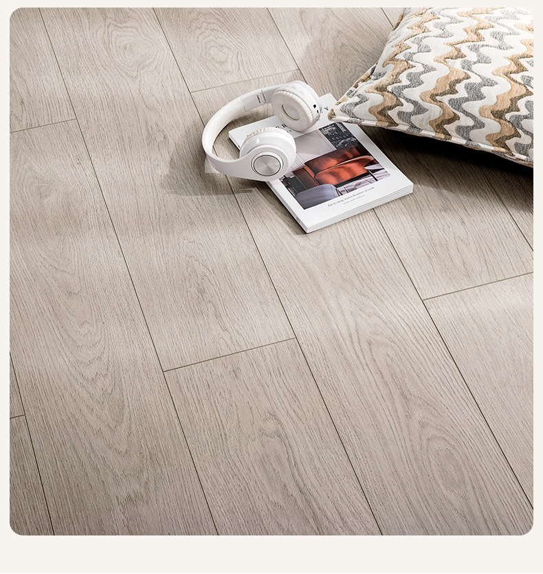 3D Distressed Wooden Plank Laminate Flooring in Customized Color with Matt Finish
