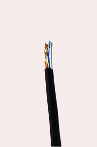 Quality Solid Bare Copper Shielded Cat5e Cable , 24AWG CMX Internet Lan Cable wholesale
