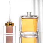 Customized Luxury Square Natural Spray Crystal Perfume Bottle