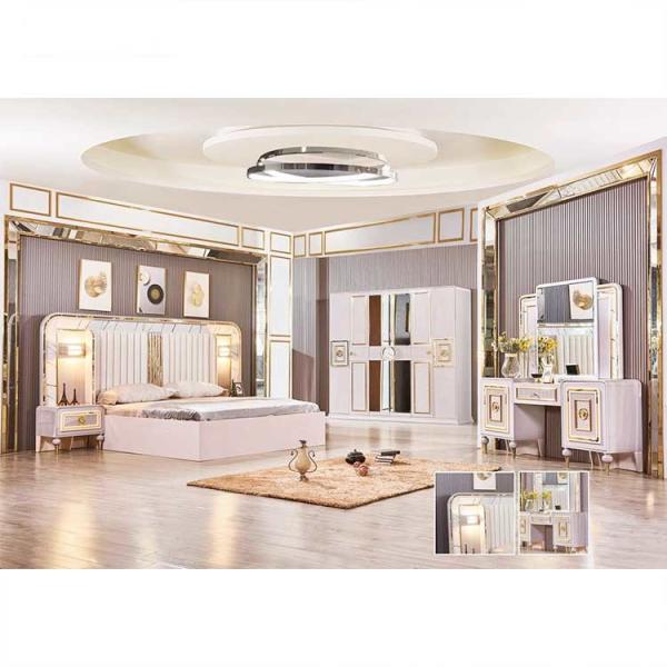 Cheap Environmental Bedroom Sets Furniture With Soft Headboard Simple Assembly for sale