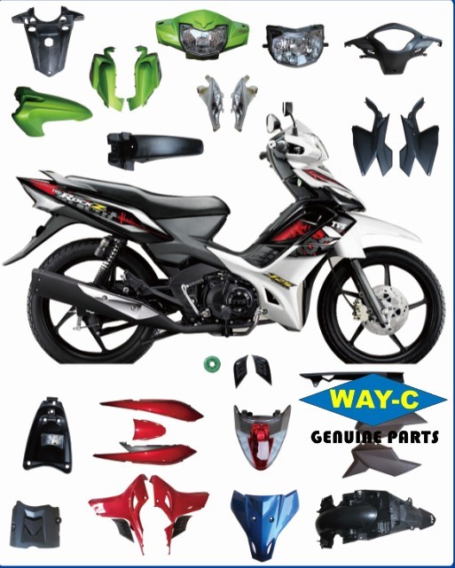 TVS ROCKZ 125 Motorcycle Fairing Kits Accessoires Engine Part Body Part