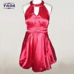 Women fashion sexy satin casual wrap women ladies dress woman clothes with high