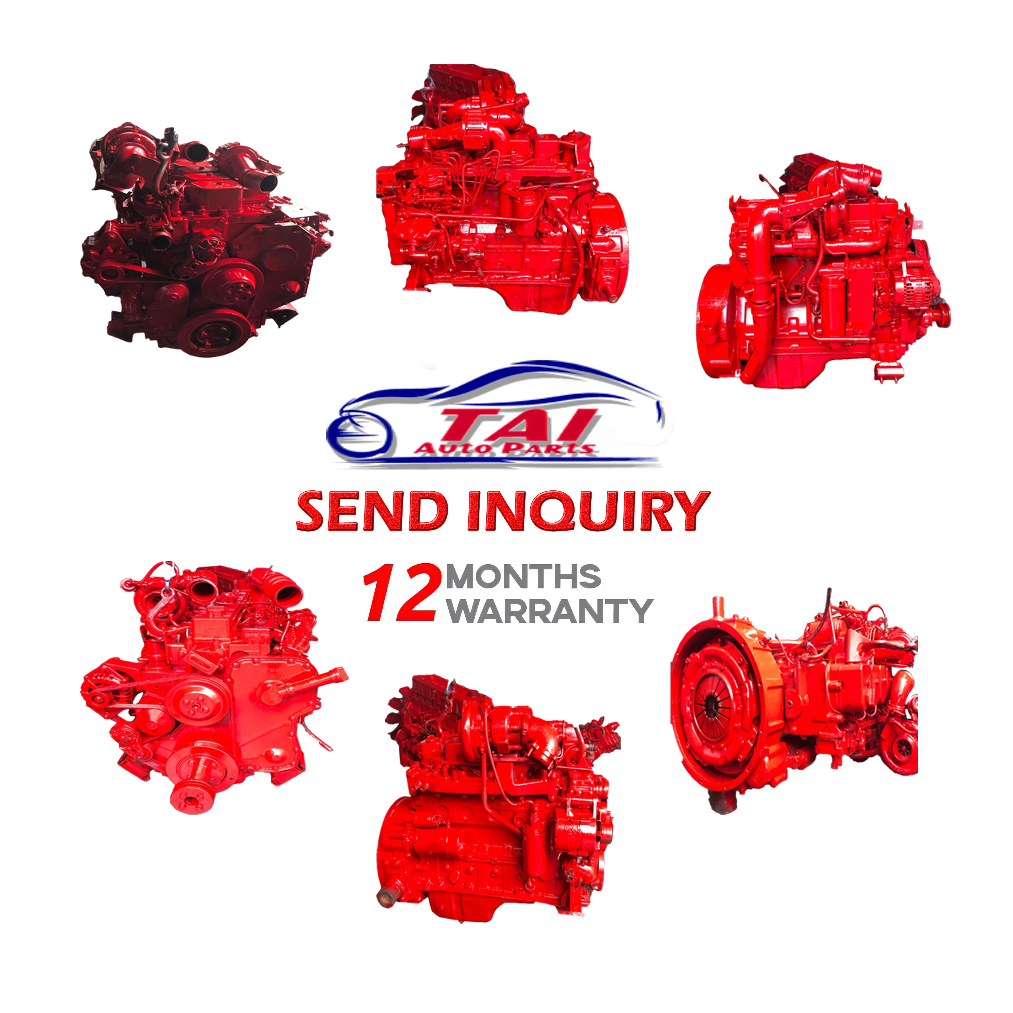 6BT 6CT 4BT Used Cummins Engines Genuine Good Performance Standard size