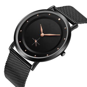 Quality Steel Mens Mesh Strap Watches 3BAR Waterproof 8mm Thickness wholesale