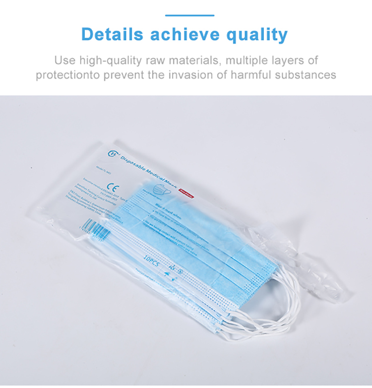 In Stock China Facemask 3 Ply Earloop Masque Doctor Disposable Medical Face Mask