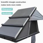 Customized 3-4 Person Triangle Rooftop Tent 4x4 For Van Truck SUV