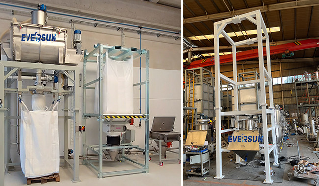 Customizable Bulk Bag Unloading Station Big Bag Lifter For Rice Powder Food