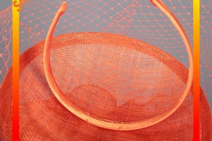 0920 hot sale fashion sinamay fascinators hats and caps with veil ,Fancy Sinamay fascinator from Sun Accessory