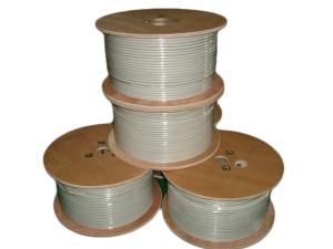 Quality Copper Clad Steel RG11 Coaxial Cables PVC Jacket CATV RG11 Coaxial Cable With Messenger wholesale
