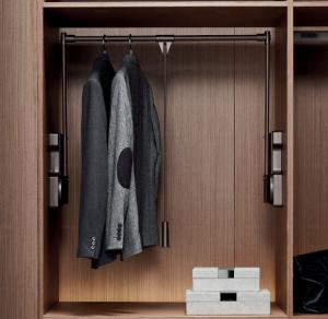 Quality OEM Wood Wardrobe Accessories Adjustable Rack For Modern Clothing Storage wholesale
