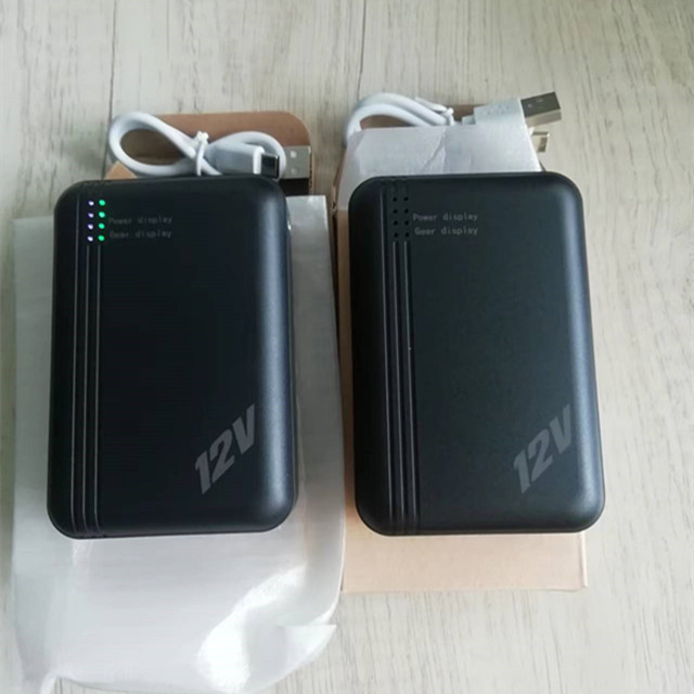 12V 10000mAh Fan Battery DC For Cooling Jacket Fan USB For Mobile Phone