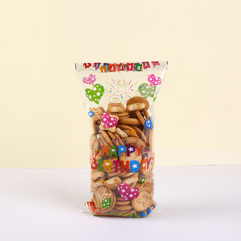 Plastic Bopp Poly Bag Birthday Party Loot Bag For Candy Gummy Jelly Packaging