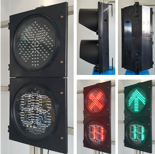 300MM 2-Flip Door Detachable Go Stop RG Aspect And Countdown Timer Road Traffic Light