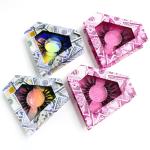 OEM Magnetic Triangle Shape Lash Packaging Box Glitter Cardboard