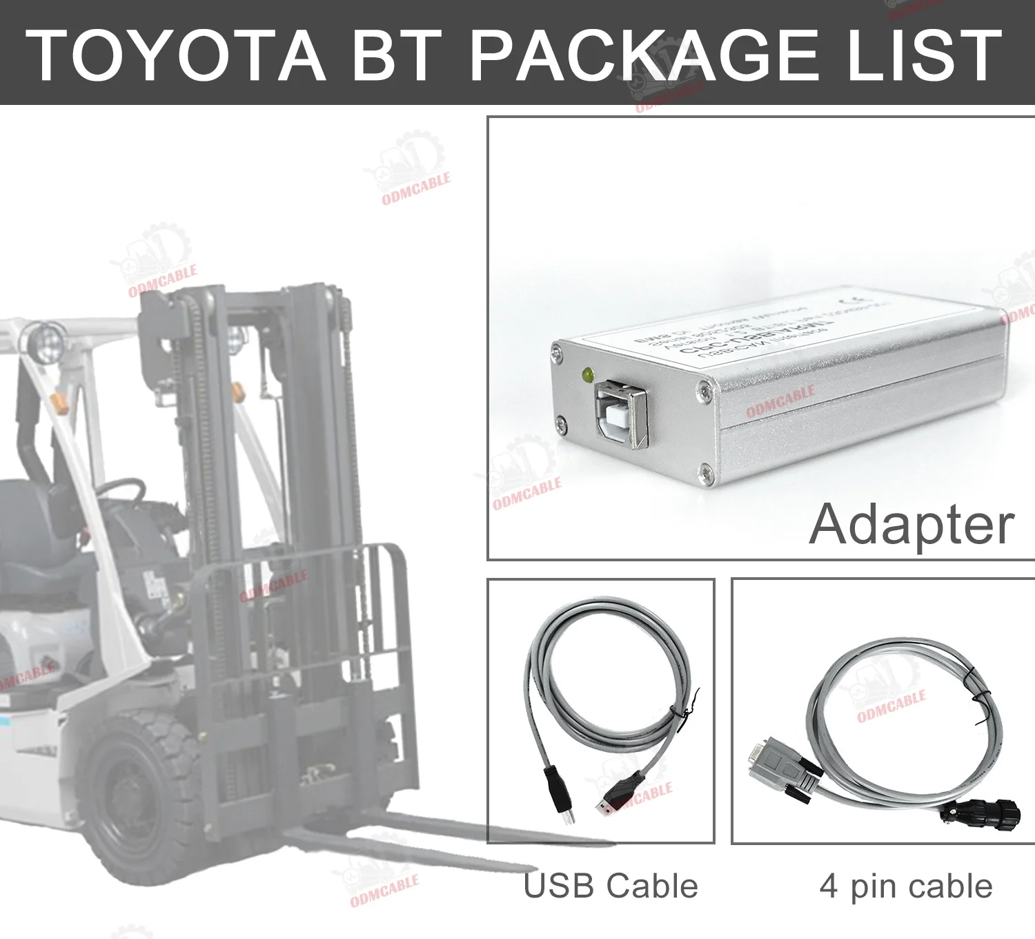 Communication Interface ARM7 Forklift Truck Com Toyota BT For Toyota BT CAN Suite Service Truck Diagnostic Tool