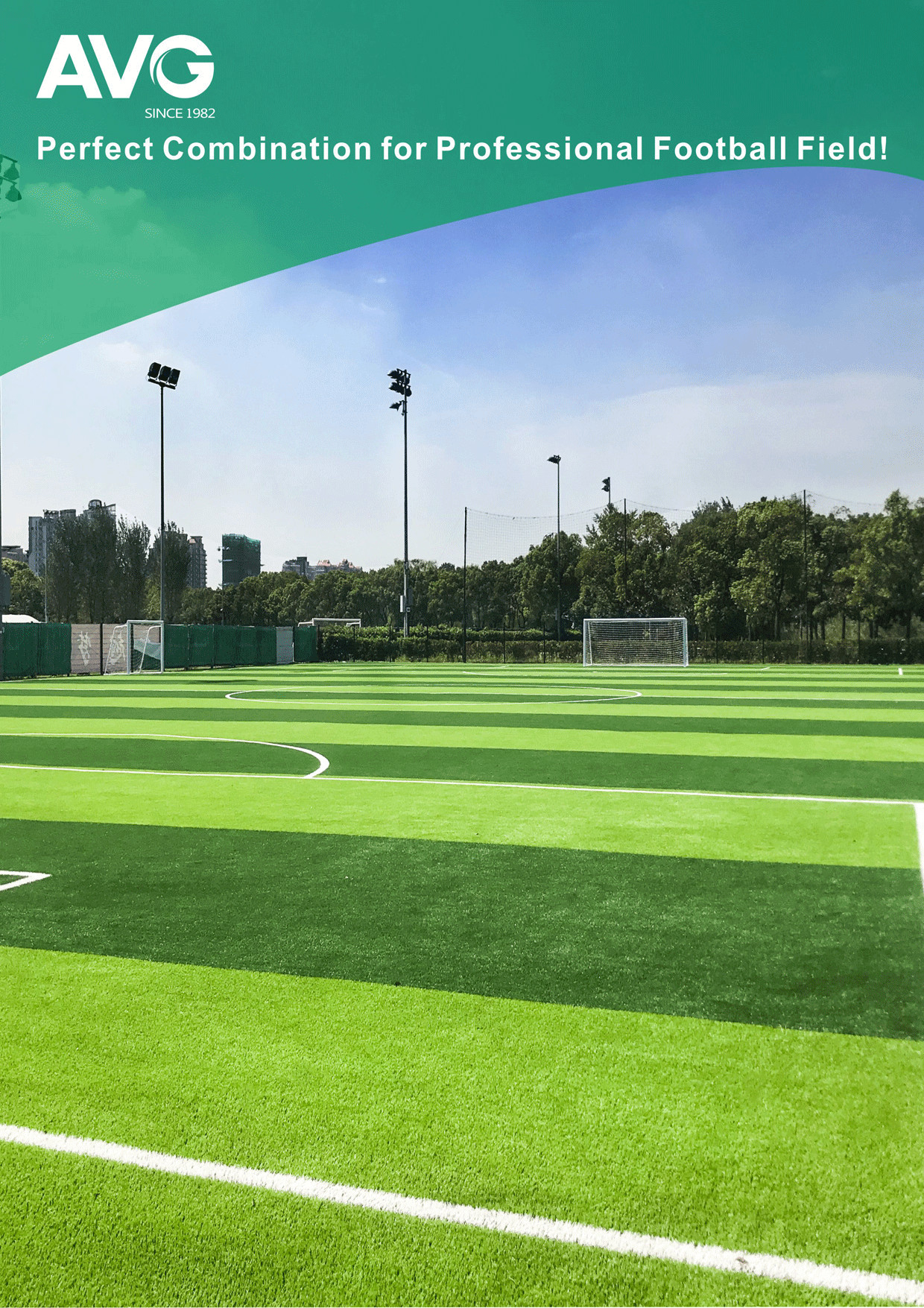 Unique Diamond Football Artificial Turf Olive Bi Color PE Composition