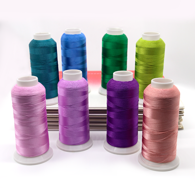 Customizable High Tenacity Glossy Polyester Thread for High Speed Embroidery 100g Weight