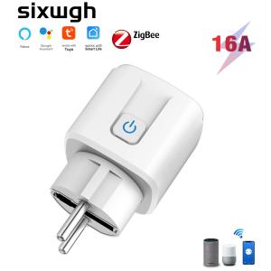 China SIXWGH Zigbee Smart Socket EU Wifi Smart Plug Socket on sale