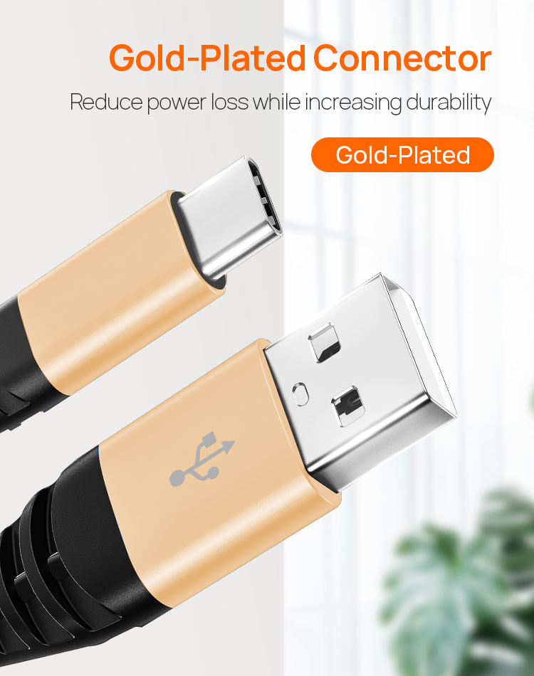 5A 100W USB 3.0 Fast Charging Cable Braided Charging Cable For Android