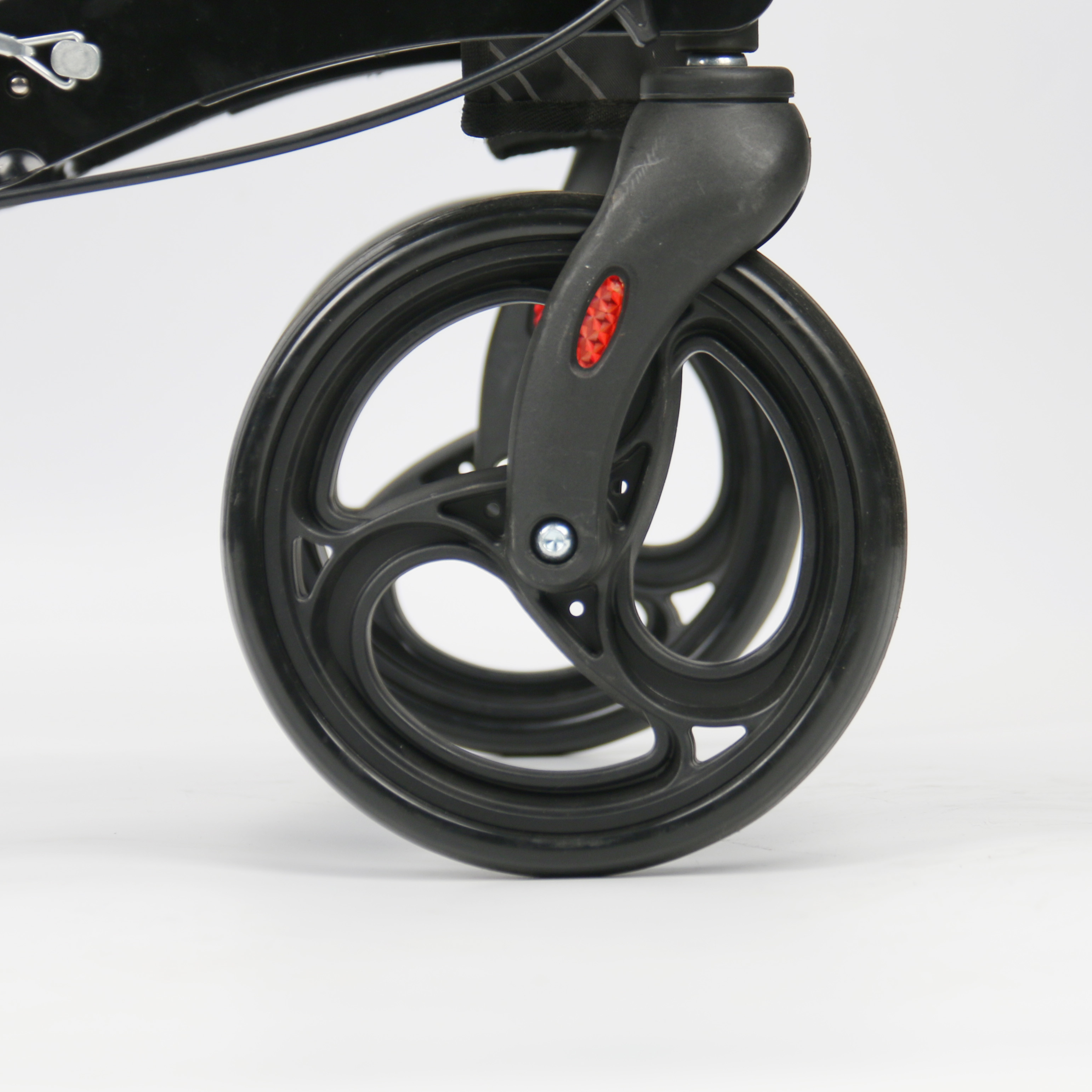 Supermarket Mobility Walking Aids Convenient Push Cart With Seat Basket