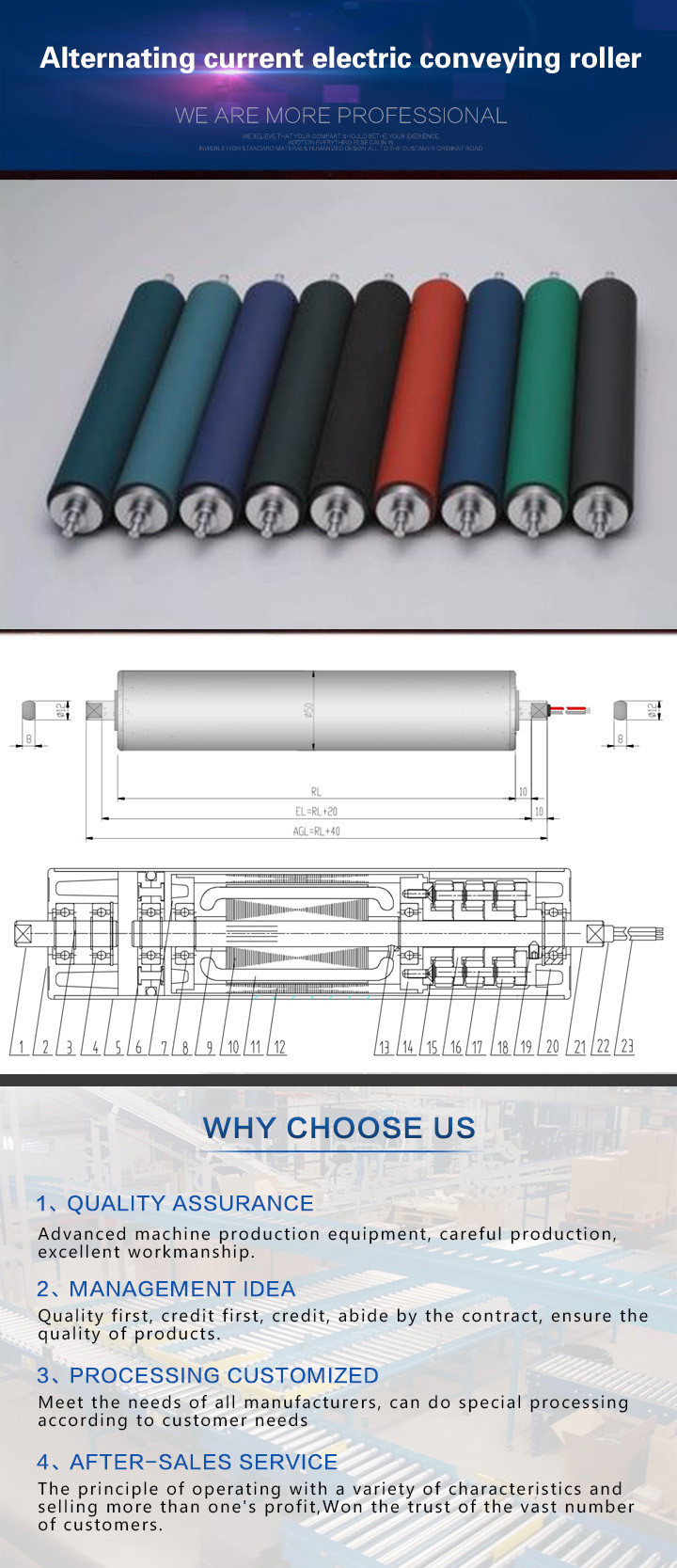 Heat Resistant Gravity Roller Conveyor With Rubber Drive Uv Roller OEM