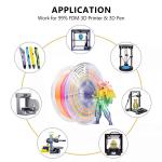 Rainbow PLA+ Filament 1kg Diameter 1.75mm Colorful Macaron 3d Printing Filament