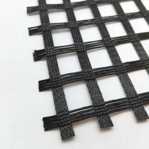 Quality Polyester Geogrid CE / ISO9001 / SGS Certified for Road Construction and Retaining Wall wholesale
