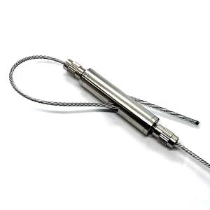 Quality Nickel Paint Brass Looping Gripper Adjustable Aircraft Cable Hanging Kit wholesale
