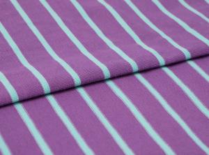 Quality Natural Pure Cotton Skin-Friendly Fashionable Striped Knit Fabric For T-Shirt wholesale