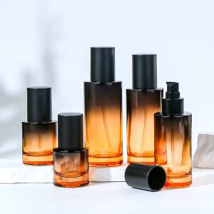 Quality Manufacturer Customized Cosmetics Set Bottle 30ml 100ml 120ml 50g Dropper Oil Bottle With Pump Head Glass Bottle wholesale
